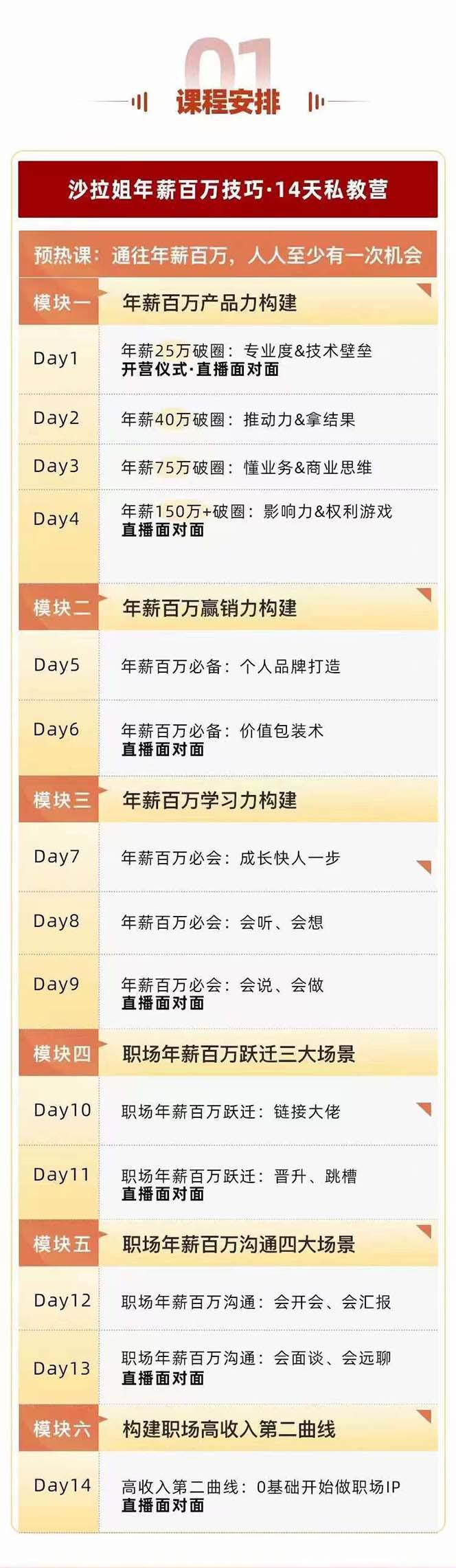 通往百万年薪之路·陪跑训练营：职场/年薪百万技巧/职业规划定制/等等