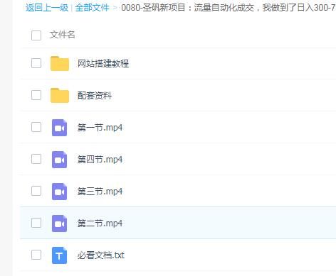圣矾新项目：流量自动化成交，如何做到了日入300-700元【视频课程】
