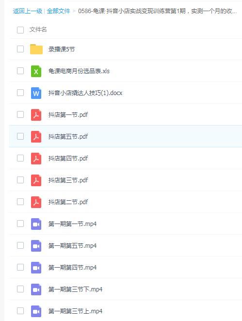 抖音小店实战变现训练营第1期，实测一个月的收益过10000+【龟课】
