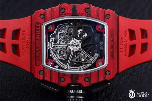 骚红色的理查德米尔RM11-03名表回收一般几折 市场行情打鸡血