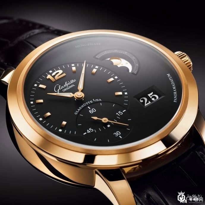 成都手表回收格拉苏蒂原创新款PanoMaticLunar月相腕