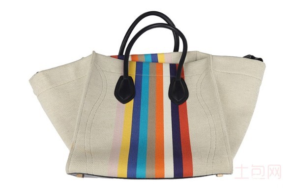 赛琳拼色帆布幻影系列女士手提名包包回收价格很低调