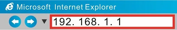 在浏览器中输入192.168.1.1
