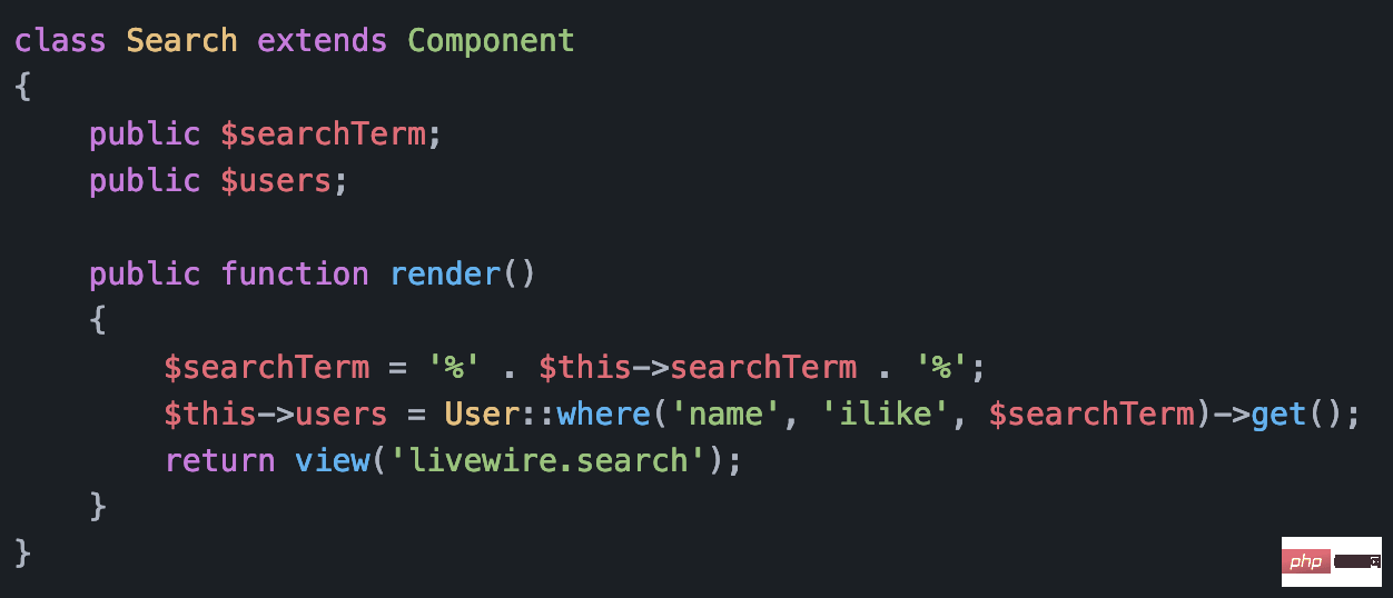 无需JS， 用 Laravel Livewire构建实时搜索功能