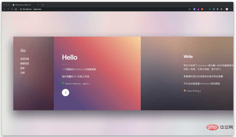 用Laravel开发的一个轻松的Markdown文档编辑项目