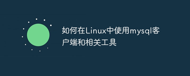 如何在linux中使用mysql客户端和相关工具