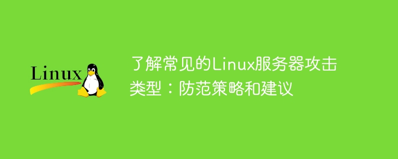 了解常见的linux服务器攻击类型：防范策略和建议