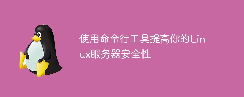 使用命令行工具提高你的Linux服务器安全性