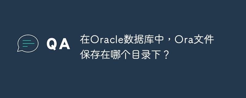 在oracle数据库中，ora文件保存在哪个目录下？