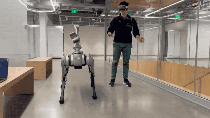 用 Vision Pro 实时训练机器狗！MIT 博士生开源项目火了