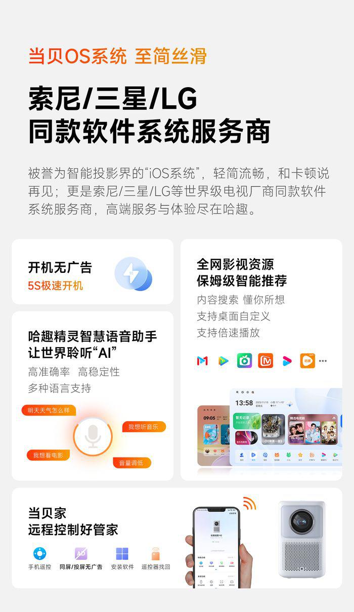 哈趣 K2 投影仪，让奥运激情与梦想触手可及