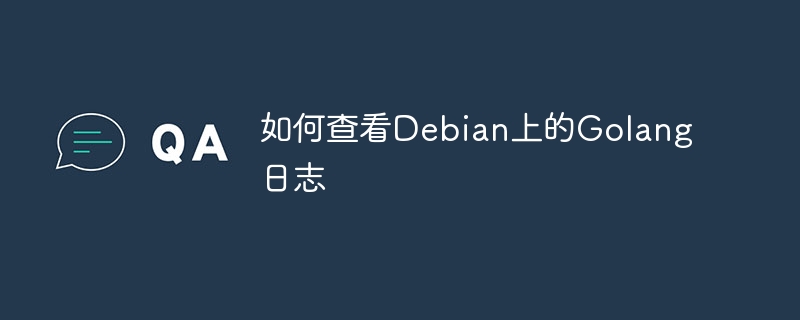 如何查看debian上的golang日志