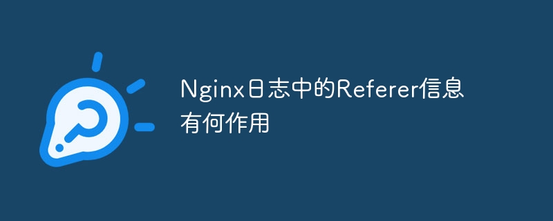 nginx日志中的referer信息有何作用