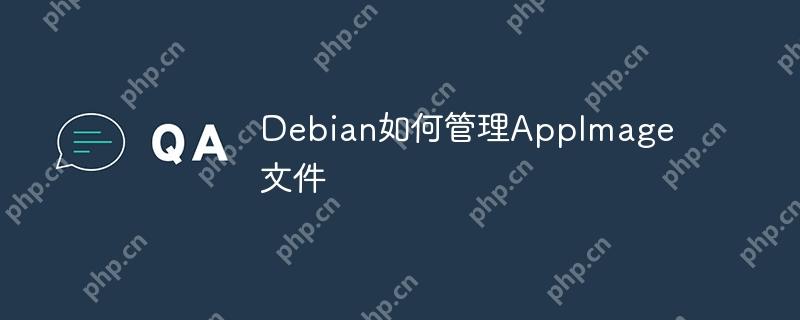 Debian如何管理AppImage文件