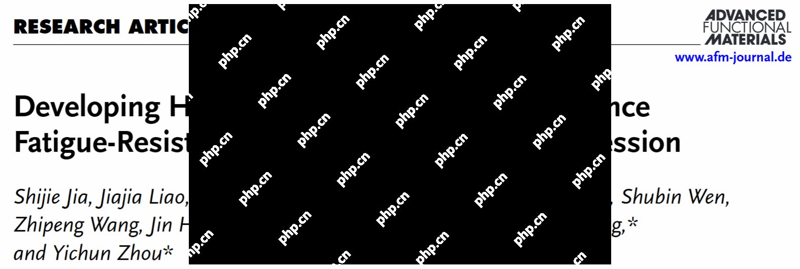 西安电子科技大学周益春教授团队在Advanced Functional Materials发表文章