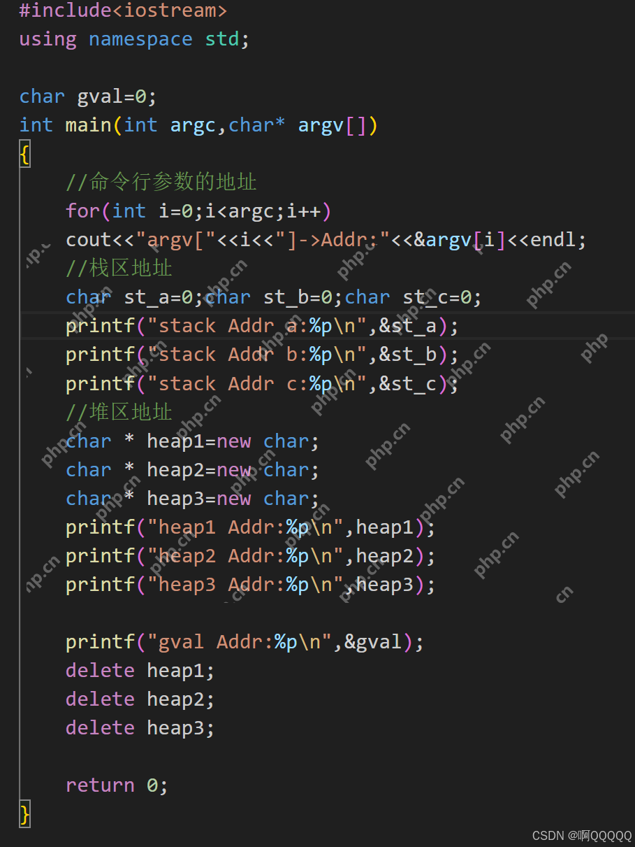 Linux系统编程:进程地址空间