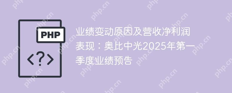 业绩变动原因及营收净利润表现：奥比中光2025年第一季度业绩预告