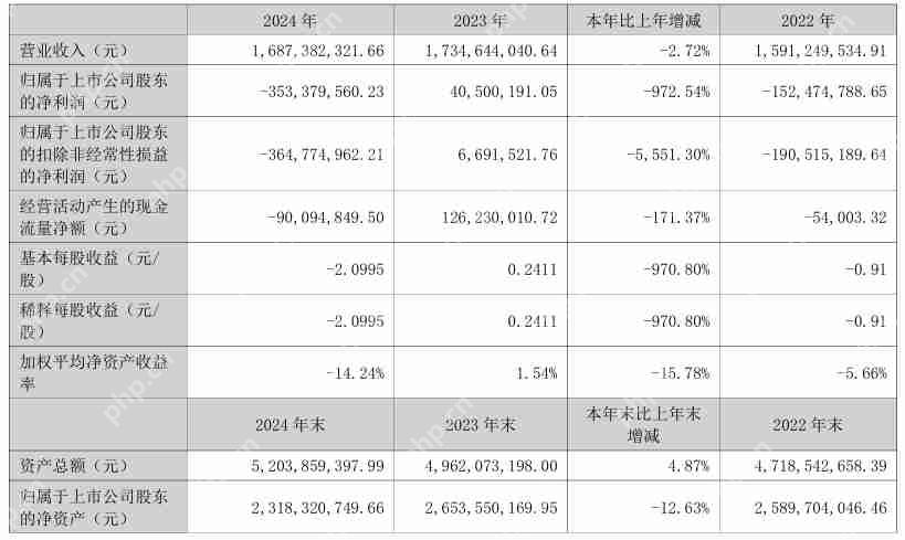 信濠光电2024年营收16.87亿元，净利润同比由盈转亏