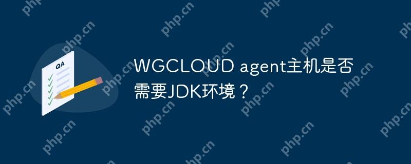 WGCLOUD agent主机是否需要JDK环境？