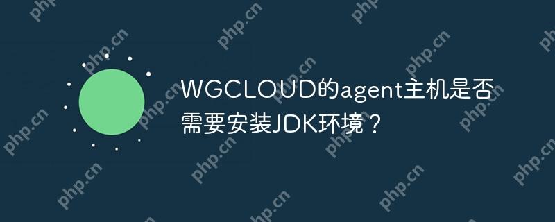 WGCLOUD的agent主机是否需要安装JDK环境？