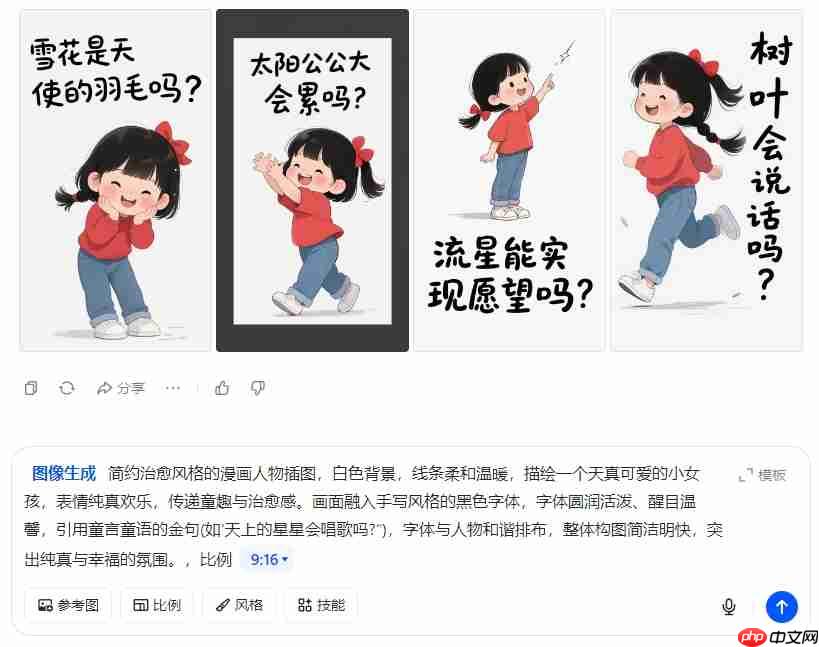 提示词：用豆包复刻治愈系IP图文，轻松用AI做出各种治愈系漫画插图