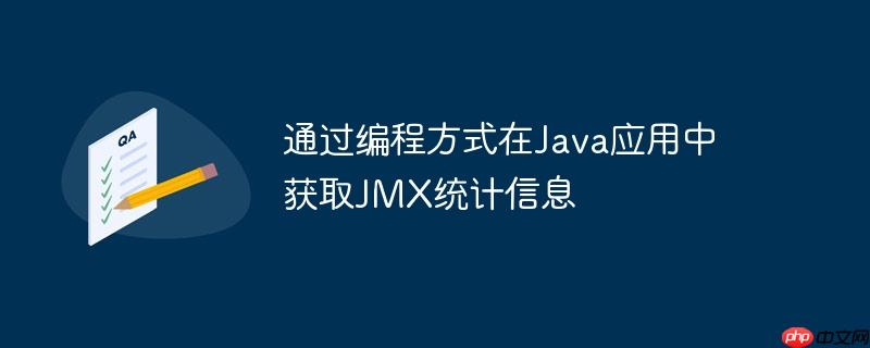 通过编程方式在Java应用中获取JMX统计信息