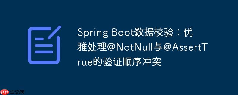 Spring Boot数据校验：优雅处理@NotNull与@AssertTrue的验证顺序冲突