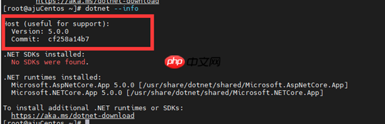 CentOS 8.x 下尝试安装.Net 5 的运行时