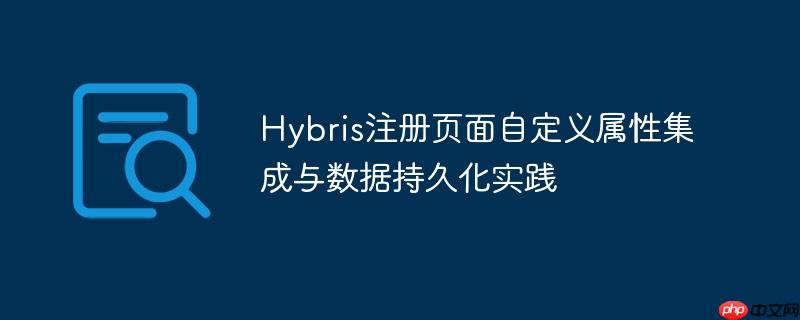 Hybris注册页面自定义属性集成与数据持久化实践