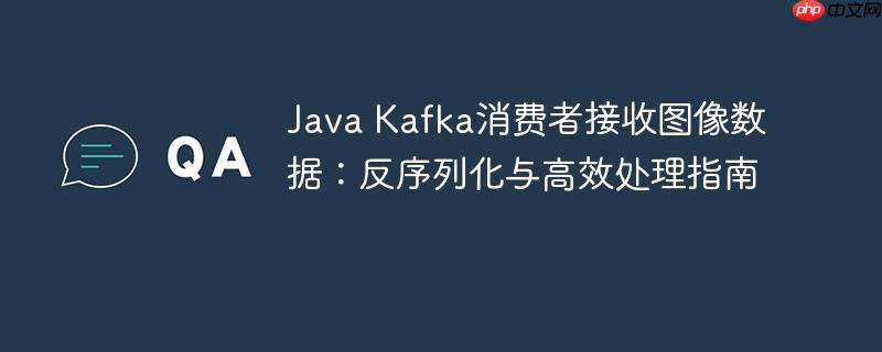 Java Kafka消费者接收图像数据：反序列化与高效处理指南