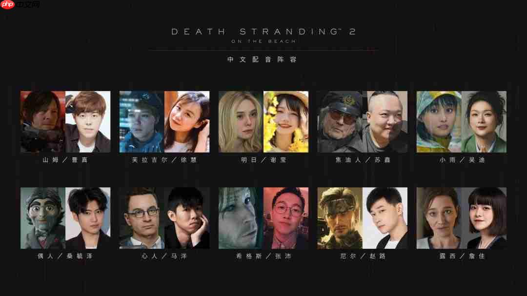 《死亡搁浅2》即将追加中文配音 配音阵容公开