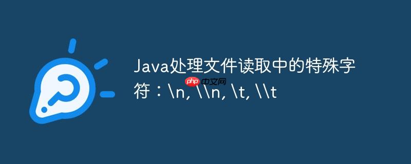 Java处理文件读取中的特殊字符：
, \n, 	, \t