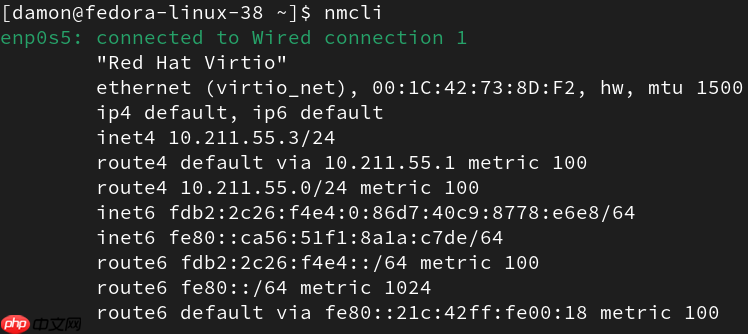Linux：显示和管理IP址设置