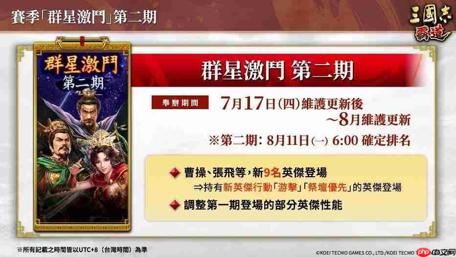 『三国志 霸道』新赛季「群星激斗」第二期开幕！
