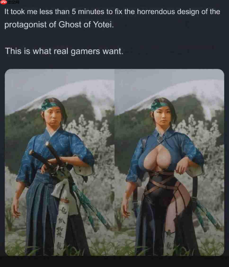 网友号召抵制《羊蹄山之魂》：女权丑化一切 再好玩也不买