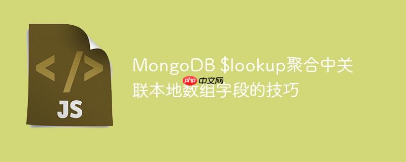 MongoDB $lookup聚合中关联本地数组字段的技巧