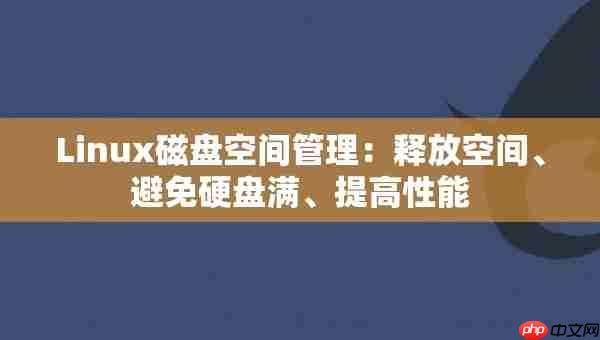 Linux磁盘空间管理：释放空间、避免硬盘满、提高性能
