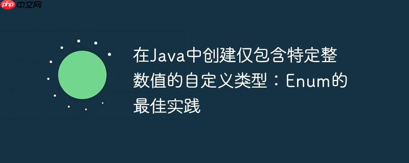 在Java中创建仅包含特定整数值的自定义类型：Enum的最佳实践