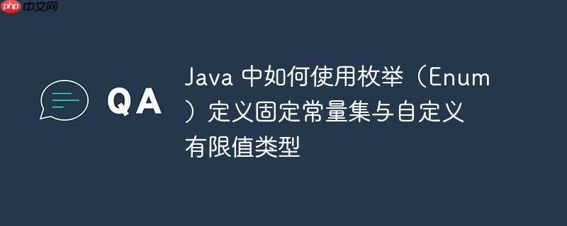 Java 中如何使用枚举（Enum）定义固定常量集与自定义有限值类型