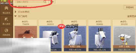 我的世界去哪里输入房间号 房间号输入位置介绍