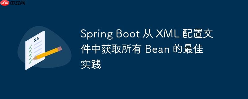 spring boot 从 xml 配置文件中获取所有 bean 的最佳实践