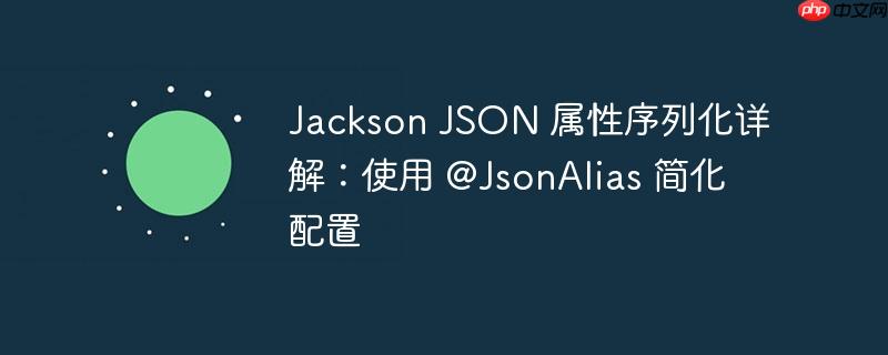 jackson json 属性序列化详解：使用 @jsonalias 简化配置
