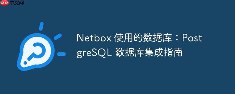 Netbox 使用的数据库：PostgreSQL 数据库集成指南