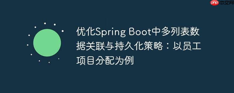 优化Spring Boot中多列表数据关联与持久化策略：以员工项目分配为例