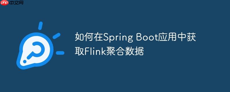 如何在Spring Boot应用中获取Flink聚合数据
