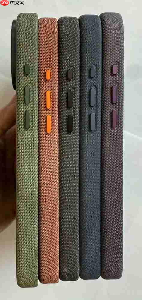 iPhone 17手机壳曝光 名为“TechWoven”拥有多款配色