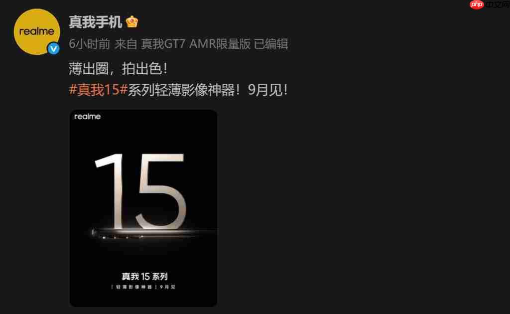 真我 15 系列取消 Pro+，全力打造“豪华版 Pro ”