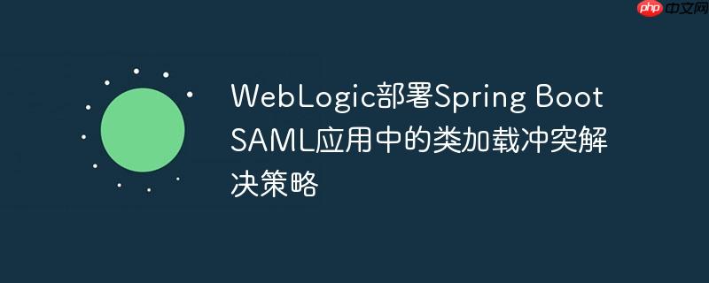 WebLogic部署Spring Boot SAML应用中的类加载冲突解决策略