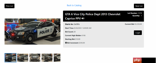 起拍价10美元！一辆用于《GTA6》扫描的警车正在拍卖