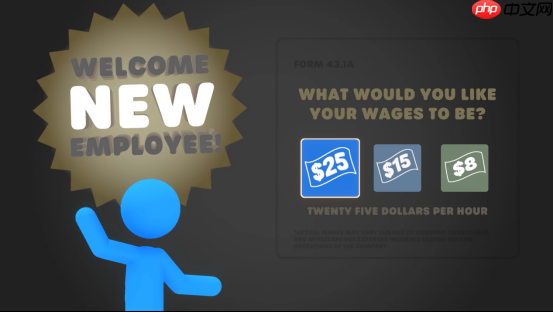 用拳头打通职场晋升路！物理乱斗新游《打工火柴人》8月18日Steam正式开打